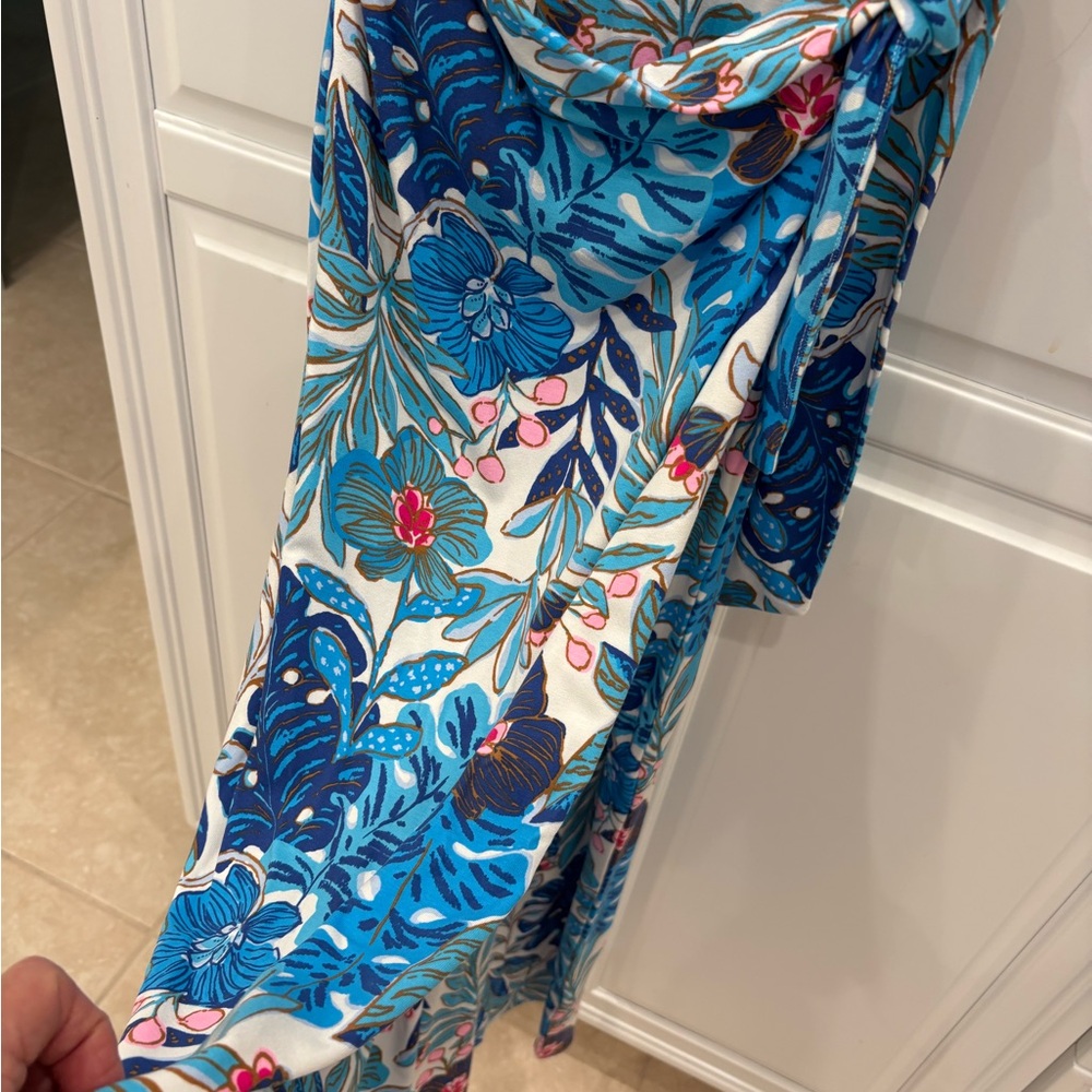 Lilly Pulitzer Estela Midi Tropical Blue Maxi Dress. NWT, medium - Picture 10 of 10